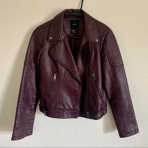 Vegan Leather Moto Jacket
